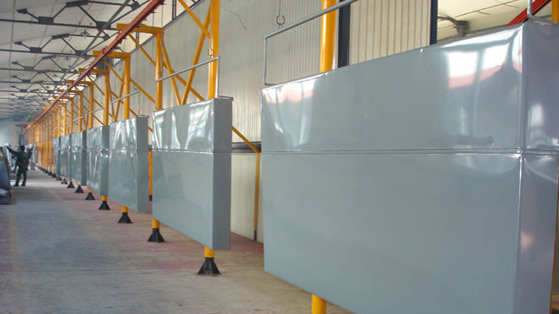 Hardware products painting production line